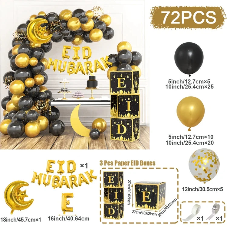 Arche de ballons / ensemble de ballons - EID Mubarak