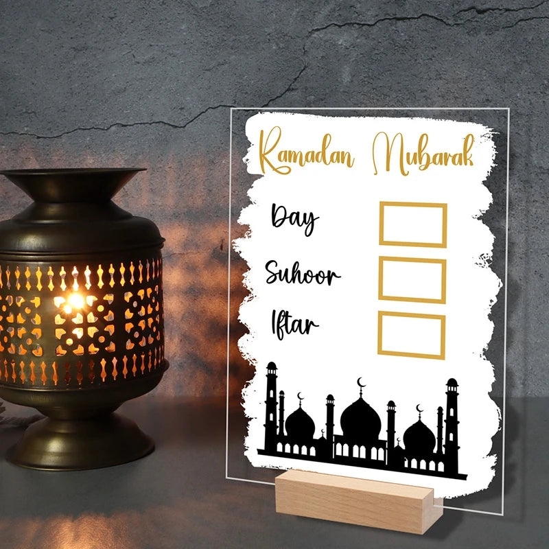 Calendrier du Ramadan Kareem