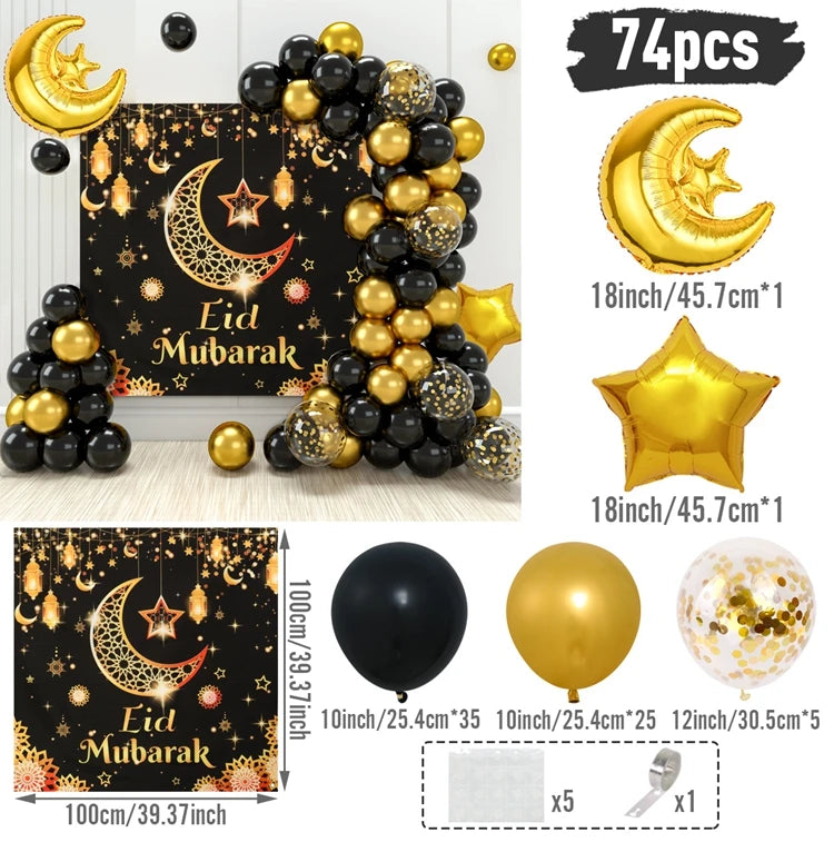 Arche de ballons / ensemble de ballons - EID Mubarak